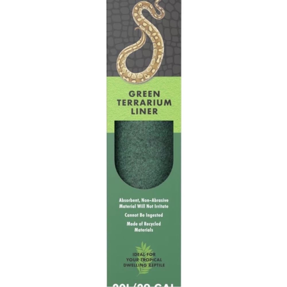Green Terrarium Liner for Reptiles - Green